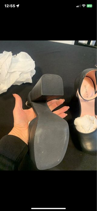 Scarpe con tacco e plateau 38