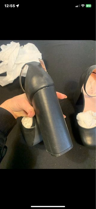 Scarpe con tacco e plateau 38