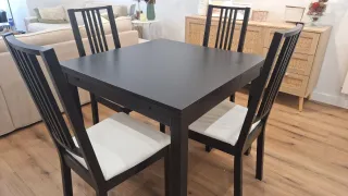 Mesa comedor extensible 90x90 a 170x90