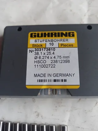 Lote 40 Brocas Escalonadas GUHRING