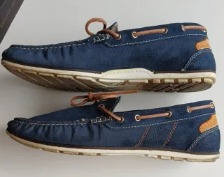 Mocasines náuticos azules