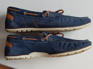 Mocasines náuticos azules