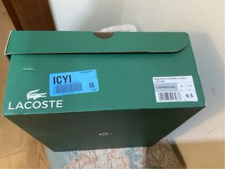 Botines de caballero de piel de Lacoste.