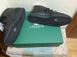 Botines de caballero de piel de Lacoste.
