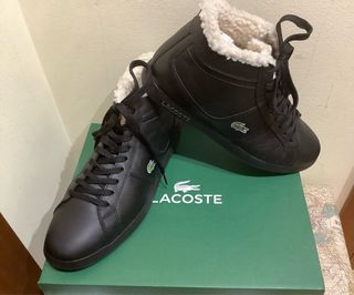 Botines de caballero de piel de Lacoste.