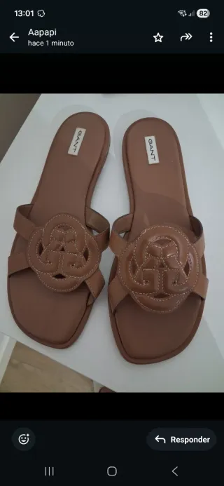 Sandalias Gant Piel Marrón