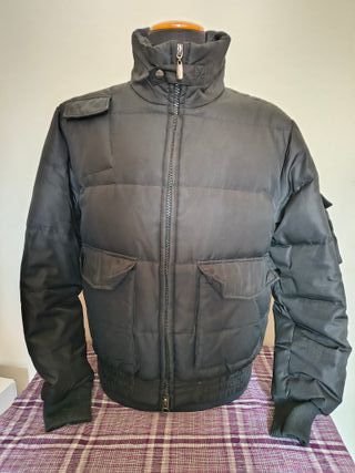 Giubbotto corto piumino nero Key Up XL/XXL