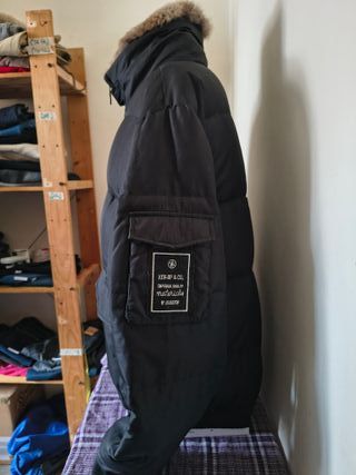 Giubbotto corto piumino nero Key Up XL/XXL