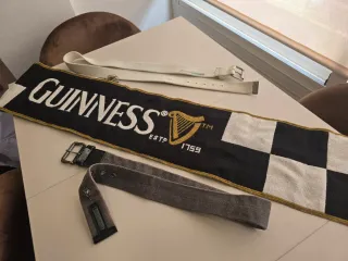 Lote 2 cinturones jack and jones y bufanda Guinnes