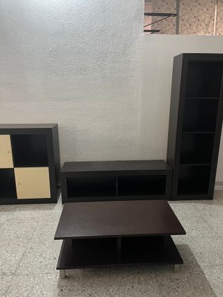 Mueble modular comedor y mesa centro