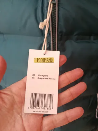 Chaqueta niña verde invierno 140 centímetros