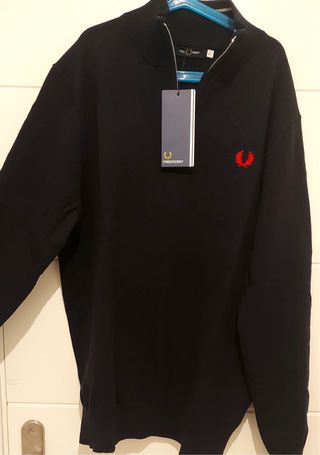 Jersey Fred Perry Negro