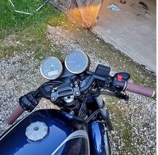 Manillar Café Racer 22mm Negro