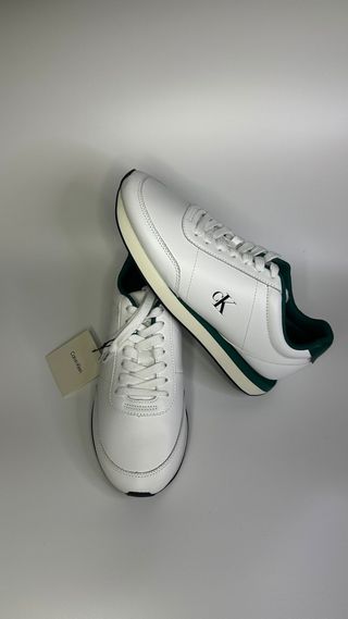 Calvin Klein Retro Runner Blanco/Verde - Size 40