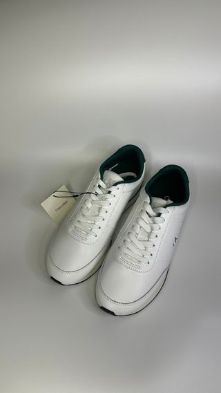 Calvin Klein Retro Runner Blanco/Verde - Size 40