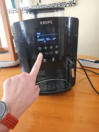 Cafetera Krups Superautomática Negra