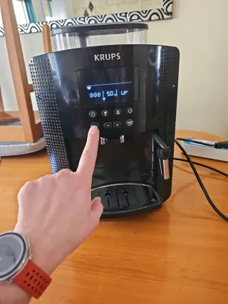 Cafetera Krups Superautomática Negra