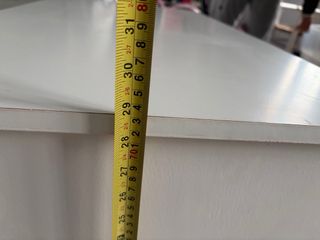 Mueble organizador de madera blanco