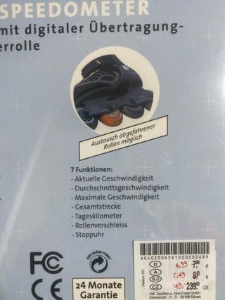 Inline Skater Speedometer con Transmisión Digital