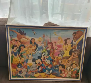 Puzzle Disney Clásico Marco Madera
