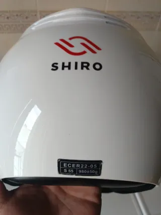 Casco Jet Blanco con Visera para niños