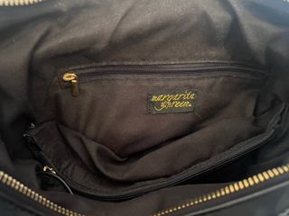 Bolso Negro Grande Tejido