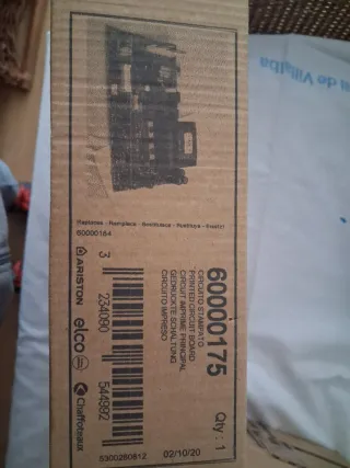 Placa Caldera ARISTON / CHAFFOTEAUX (NUEVA)