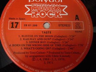 Vinilo Historia de la Música Rock - Taste