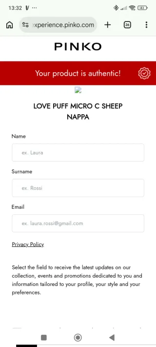 Bolso Pinko Piel Rosa Empolvado