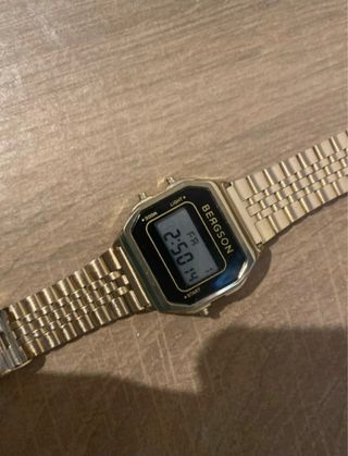 Reloj Bergson Dorado Digital