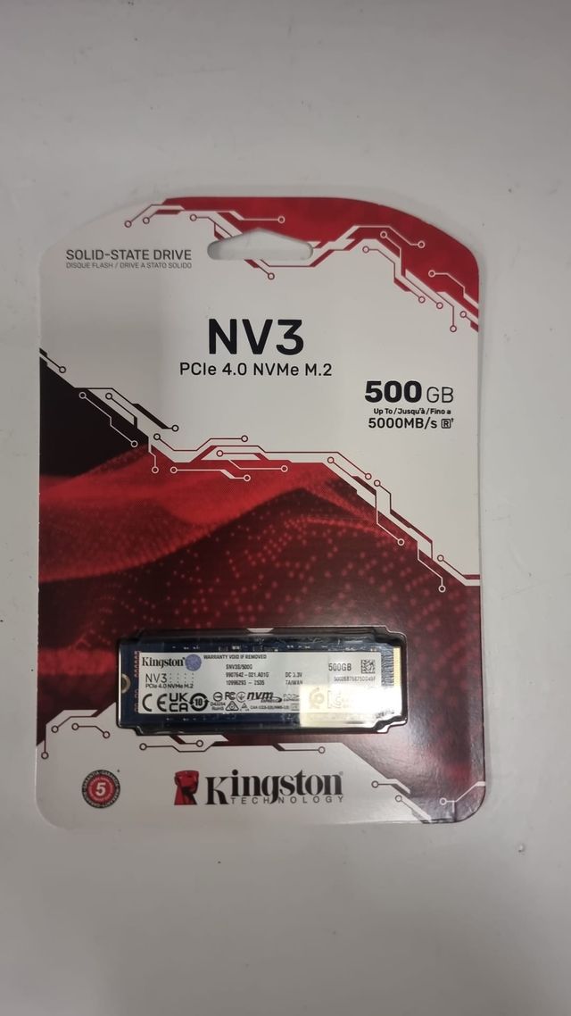 DISCO DURO SSD KINGSTON NV3 500GB 5000MB/S
