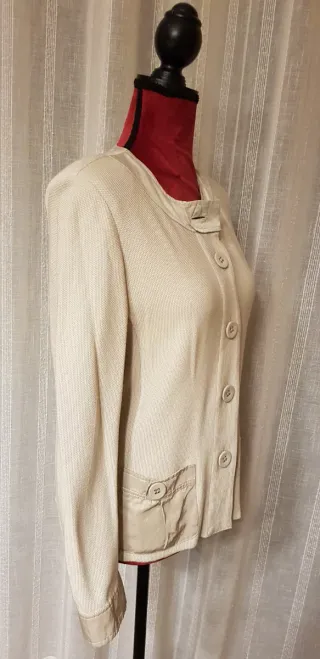 Chaqueta punto Devernois beige T40