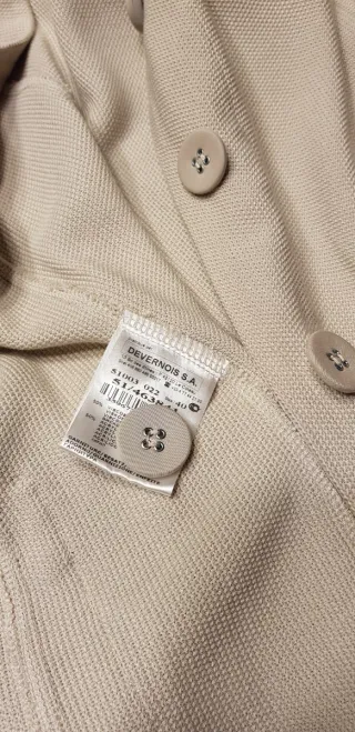 Chaqueta punto Devernois beige T40