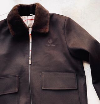Chaqueta Bomber Loro Piana Hombre XL Marrón