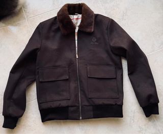 Chaqueta Bomber Loro Piana Hombre XL Marrón