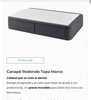 Canapé Redondo Tapa Marco Gris/Blanco antidesliant