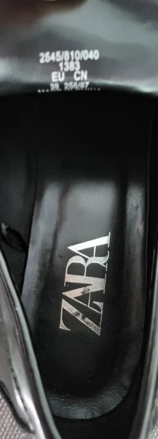 Zapatos Zara Negro Talla 39