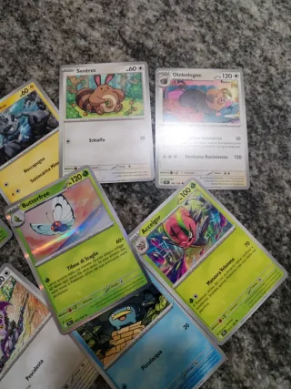 Carte Pokémon: Shelmet, Geodude, Butterfree, Noiba