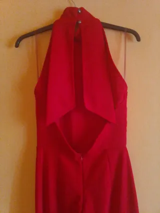 Mono elegante + Chal,rojo talla XS