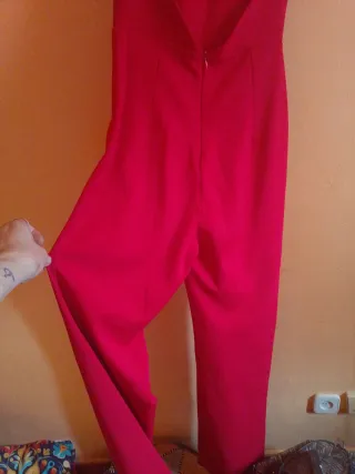 Mono elegante + Chal,rojo talla XS