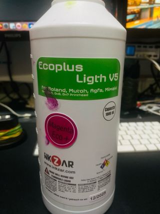 Tinta Inkzar Ecoplus Ligth V5 Cyan 1000ml