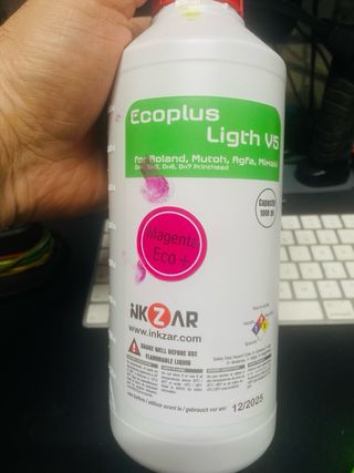 Tinta Inkzar Ecoplus Ligth V5 Cyan 1000ml