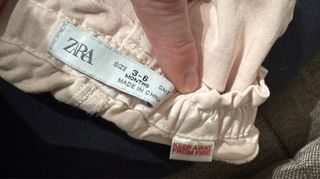 Pantalone Zara Baby Rosa 3/6 Mesi