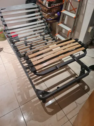Cama Ortopédica Metálica y Madera