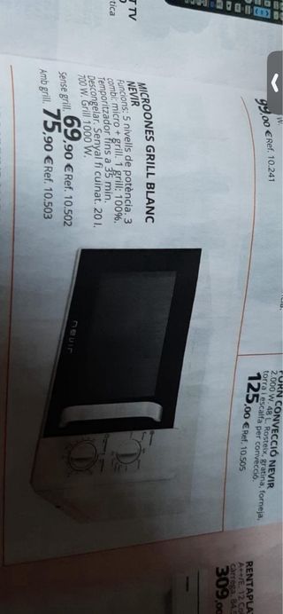 Microondas con grill