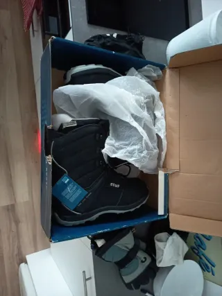 Botas de Snowboard Stuf Negras talla 47