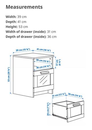 Mesita de noche BRIMNES Ikea