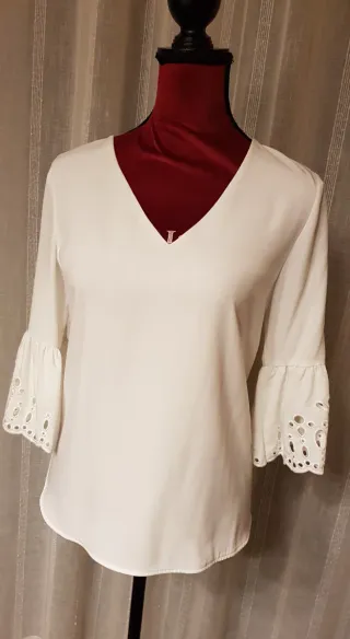 Blusón blanco Calvin Klein T38