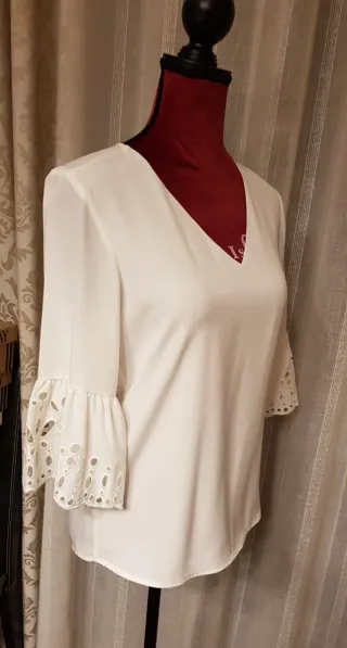 Blusón blanco Calvin Klein T38