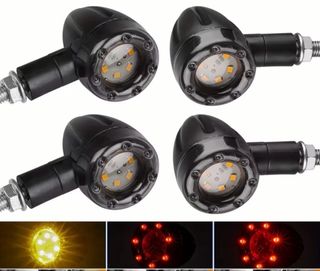 Puños moto 22mm, manillar y intermitentes